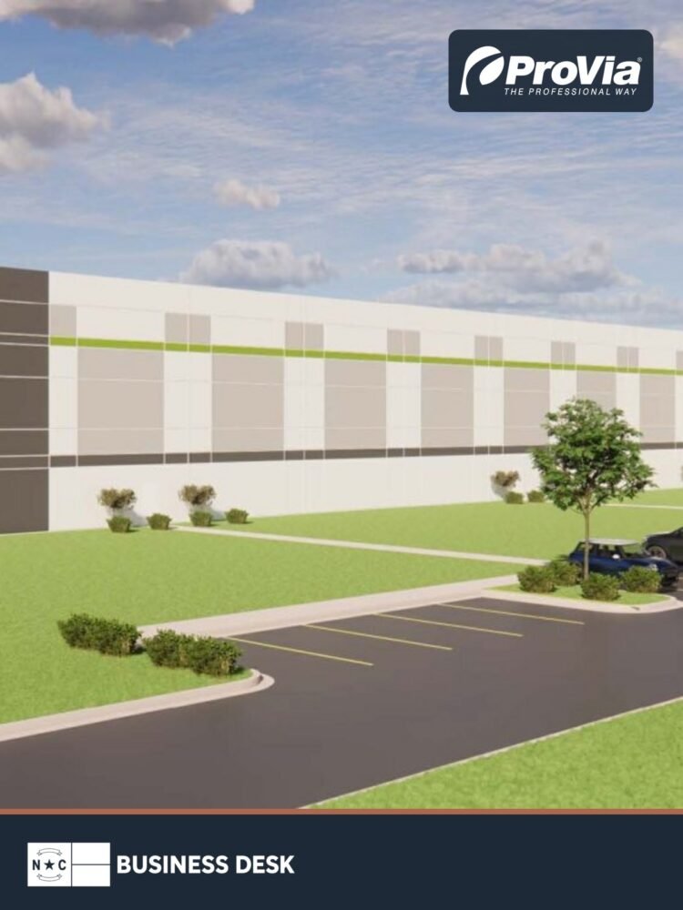 Rendering of ProVia's planned Mocksville manufacturing facility