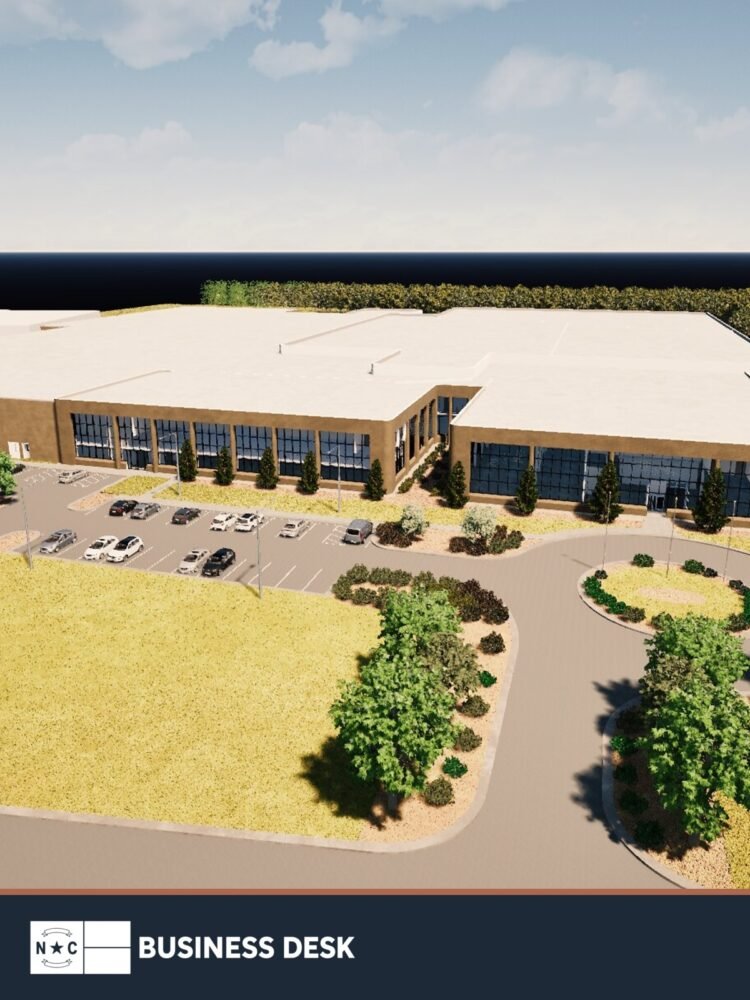 Official rendering of Reckitt's planned expanded over-the-counter manufacturing facility in Wilson.