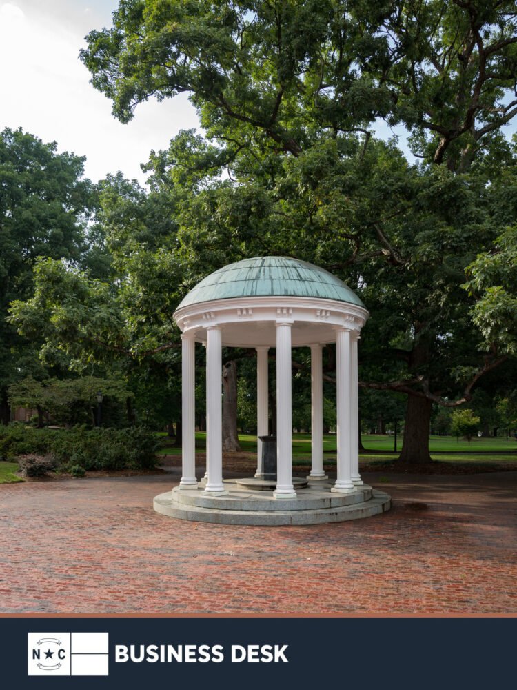 UNC-Chapel Hill's Old Well on campus, photographed in August 2017.