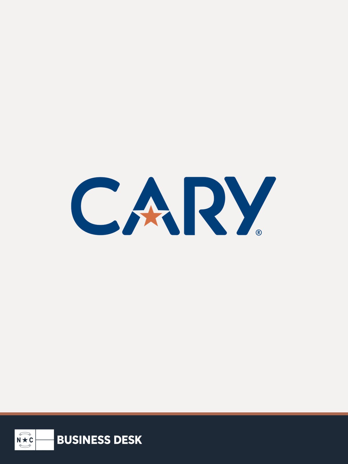 Official Town of Cary logo identifying the government that approved the Alston Commons rezoning.