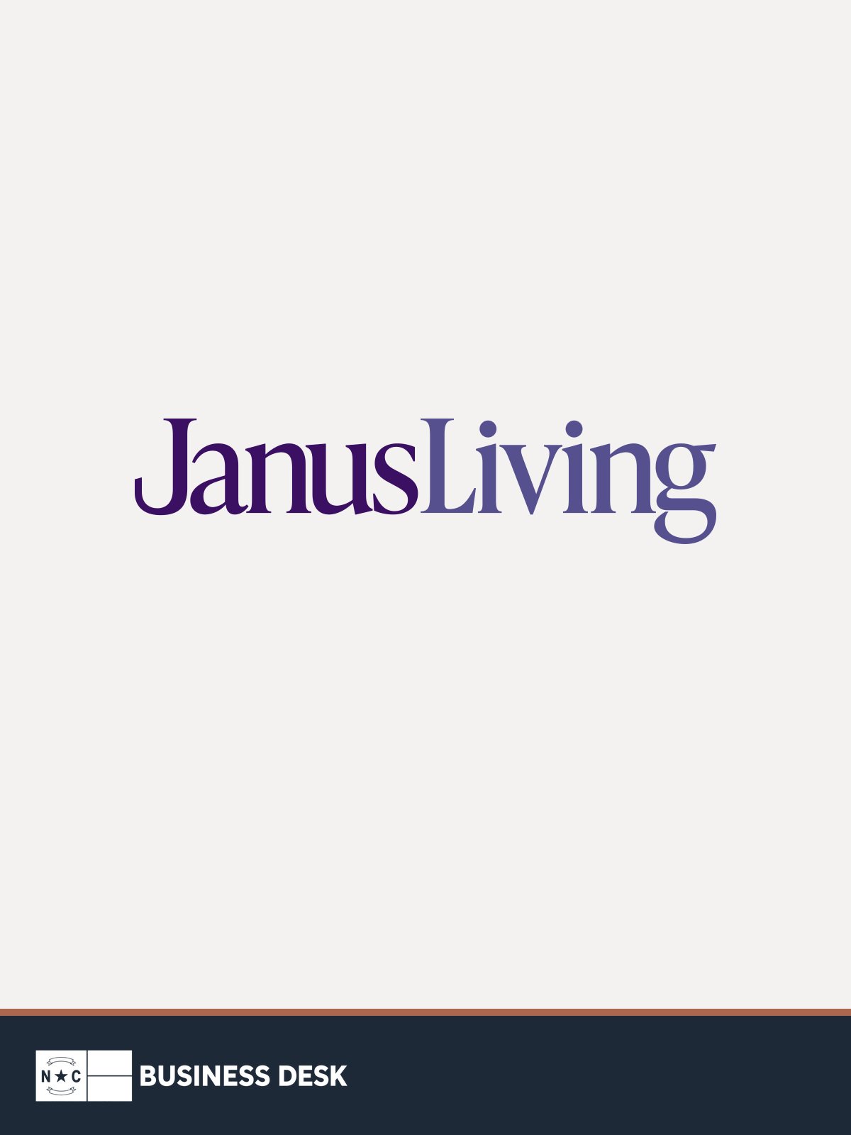 Official Janus Living wordmark used as institutional imagery for the company's $123.5 million acquisition of Harmony at Greensboro.