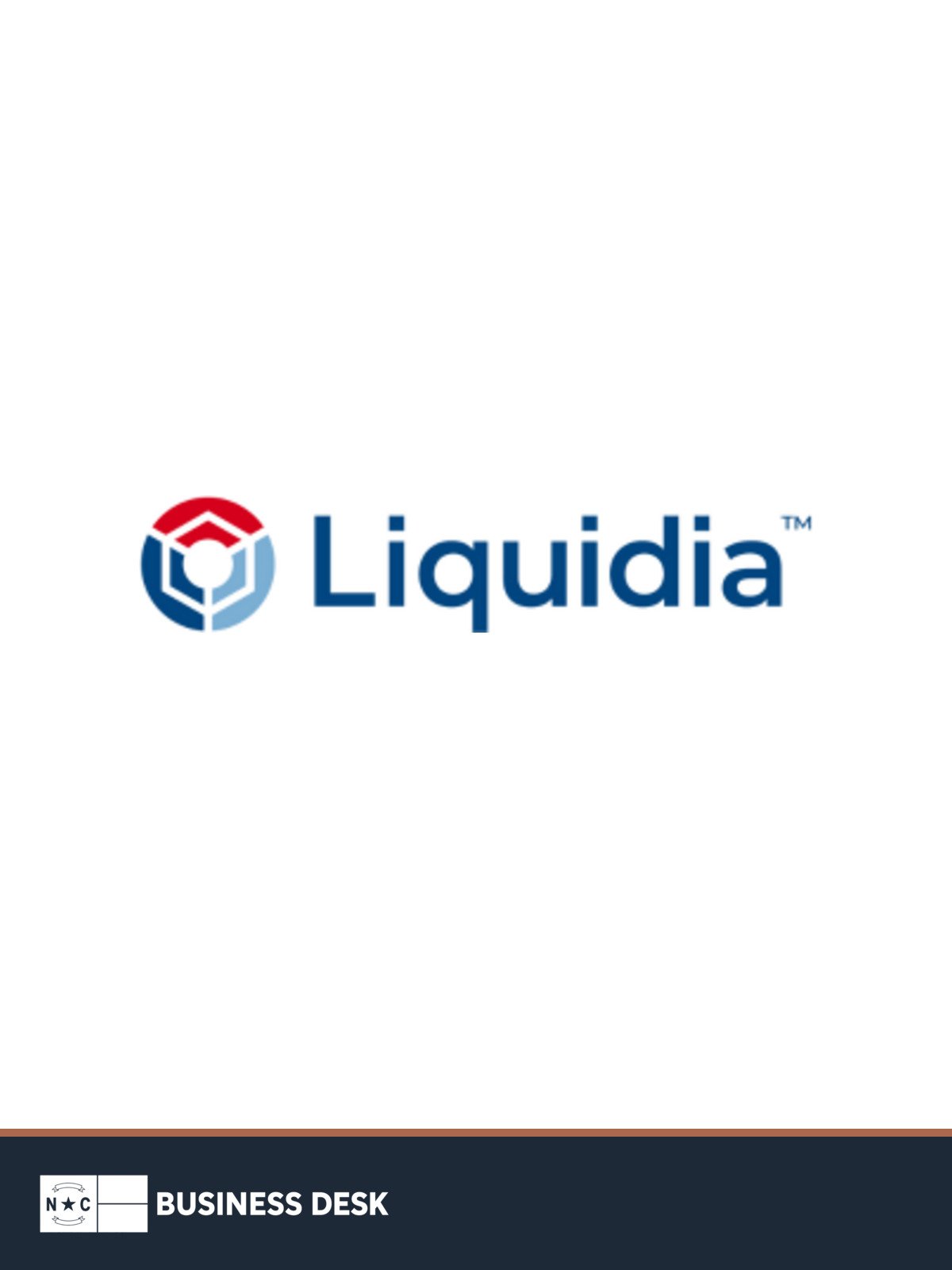 Liquidia’s official corporate logo above the NC Business Desk footer.