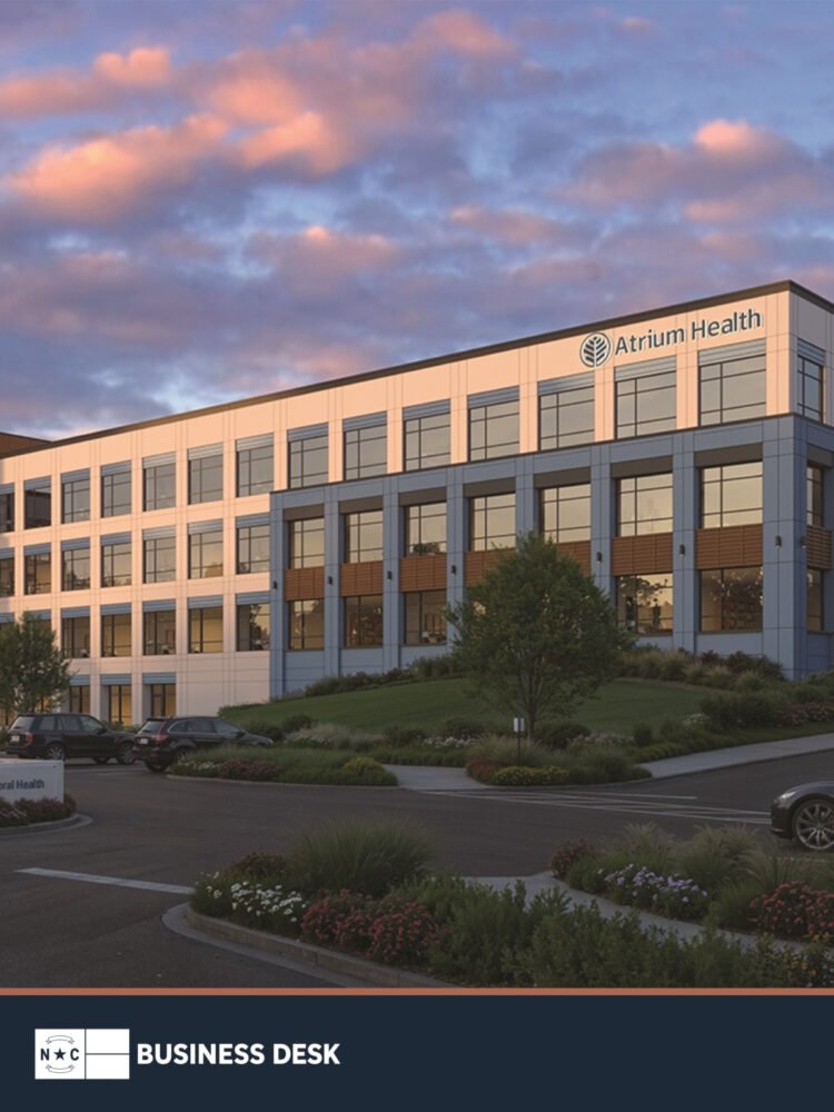 Architectural rendering of Atrium Health's planned behavioral health hospital location in north Charlotte.